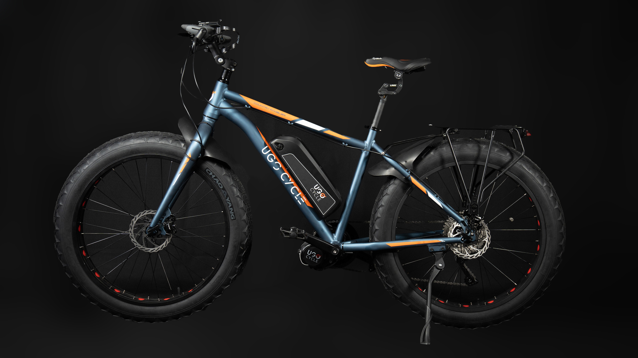 Fat-Bike - UGO-Cycle-Horizon - Profil-Gauche - Fond-noir - BatterieXL